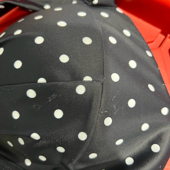 NWT blackish blue-ish 2 piece bikini set polka‎ dot L large TEMPT ME - Picture 9 of 12